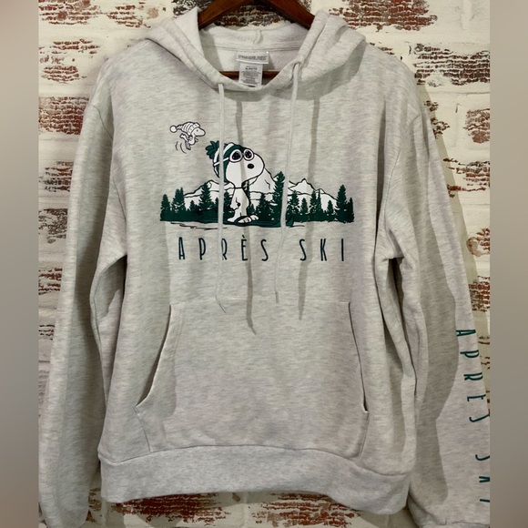 PEANUTS APRÈS-SKI SNOOPY SWEATSHIRT HOODIE Women’s Or Men’s Sz XL - Picture 1 of 4